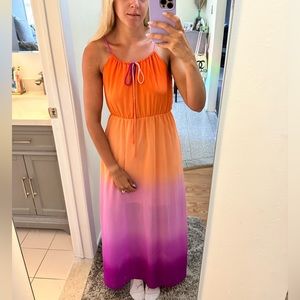 Ombré maxi dress
